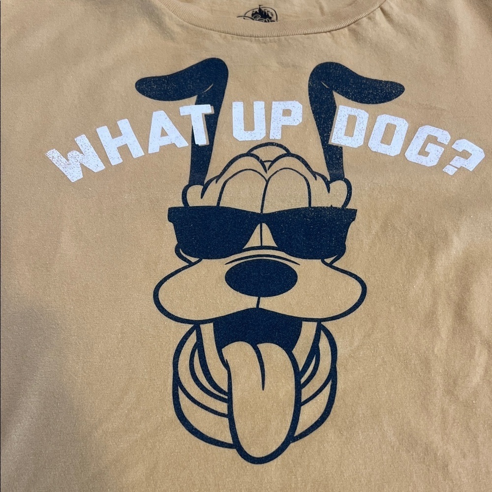 Disney Goofy Beige Cotton Tee Large - Picture 3 of 6